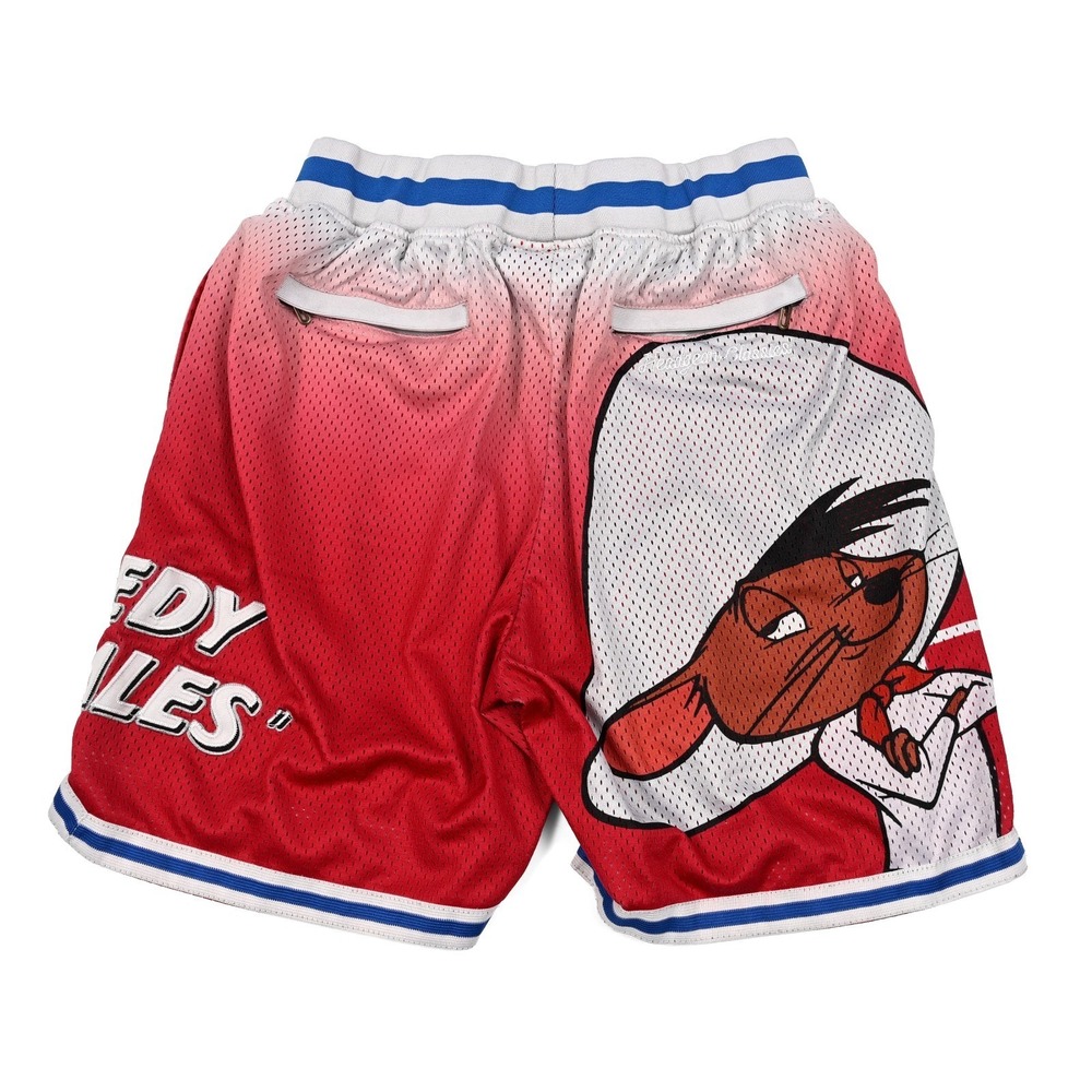 Headgear Classics Speedy Gonzales Mesh Basketball Shorts Men's Medium Zip Pocket